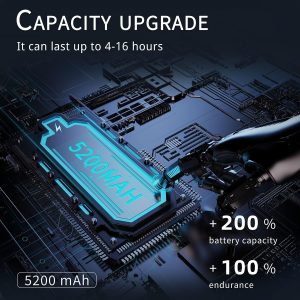 FrSara Neck Fan. Portable Personal Fan Strong Wind. 4000mAh. Air Volume.360° Cooling. No Hair Twisting. Air Volume On 2 Sides. Non-Slip. Quick Charge. Long Use Time. Birthday Gift for Women. Dad. Men : Electronics - Image 5