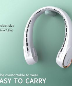 Alternative view of FrSara Neck Fan. Portable Personal Fan Strong Wind. 4000mAh. Air Volume.360° Cooling. No Hair Twisting. Air Volume On 2 Sides. Non-Slip. Quick Charge. Long Use Time. Birthday Gift for Women. Dad. Men : Electronics